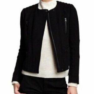 Vince Wool Blend Moto Jacket